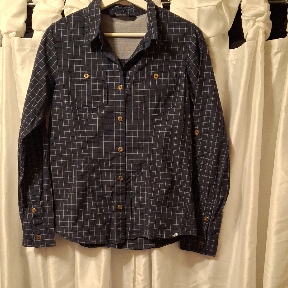 The North Face Navy Plaid Shirt SP